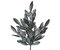 23" Silver Glitter Bay Leaf Spray - Sparkling Holiday Accent-XS618226